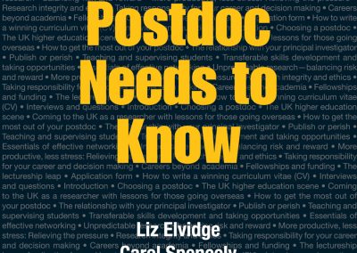 What every postdoc needs to know